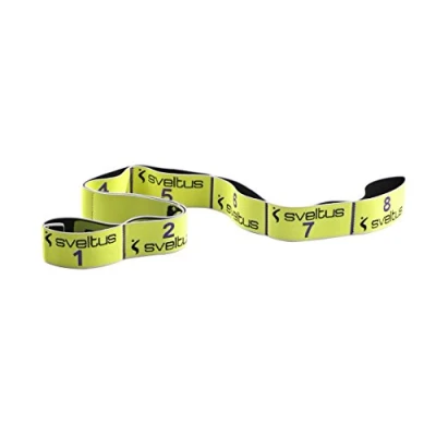 Abbildung von Sveltus Elastiband Set Widerstandsband reißfest waschbar Cross und Krafttraining, 10 kg, Gelb