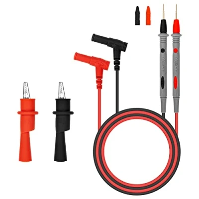 Abbildung von Messleitungen für Multimeter Prüfsonden mit Krokodilklemmen Kabel Haushaltsgeräte Coccodrillo industrielle elektronische Prova per