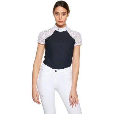 Abbildung von Ego7 Turniershirt Florentine Kurze Ärmel Navy/Weiß 44