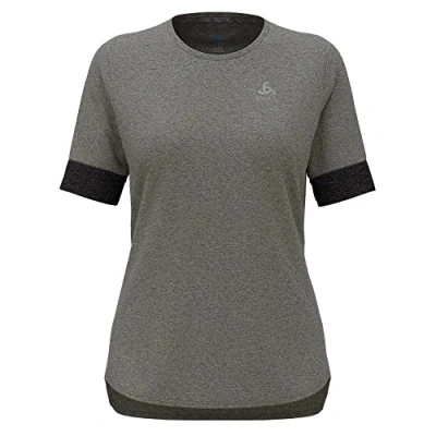 Abbildung von ODLO CREW NECK RIDE 365 Sport Tshirt, Damen, Größe: Large, Black melange/grey melange