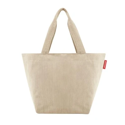 Abbildung von reisenthel shopper M in cord sand Geräumige Shopping Bag und edle Handtasche einem Aus wasserabweisendem Material