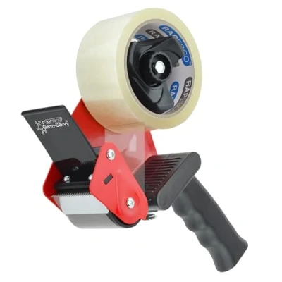 Abbildung von Rapesco 1790 Germ Savvy Antibakteriell 960 Klebeband Handabroller mit 1 klaren Packband