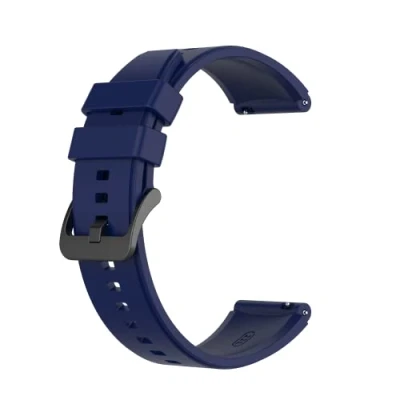 Abbildung von Armband für Huawei Watch GT2 46mm, Silikon Ersatz Uhrenarmband kompatibel mit GT3/GT3 Pro/GT2 Pro, 22mm (Blau)