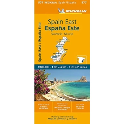 Abbildung von Michelin Valencia, Murcia: Straßen und Tourismuskarte 1:400.000 (MICHELIN Regionalkarten)