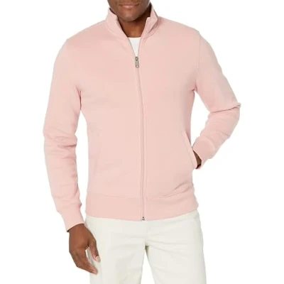 Abbildung von Amazon Essentials Herren Fleece Jacke mit durchgehendem Reißverschluss, Rosa, XS