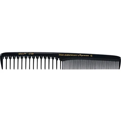 Abbildung von HERCULES SÄGEMANN 2560 Kamm Hochwertiger 7 Zoll Haarschneidekamm mit teils extraweiter Zahnteilung Vereinfacht Haare schneiden Messer, Schere und Haarschneidemaschine Farbe: Schwarz