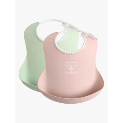 Abbildung von BabyBjörn Lätzchen 2er Pack, Grün/Rosa