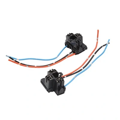 Abbildung von sourcing map 2 Stück Auto Scheinwerfer Stecker Verkablung Steckdose Kabelbuchse Glühbirne 3 Terminal H4 Kopflicht
