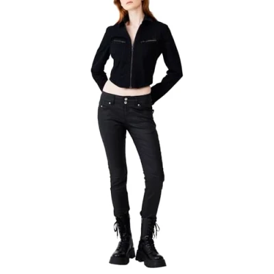 Abbildung von LTB Jeans Damen Molly M Jeans, Black Coated Wash 2835, 34W / 32L