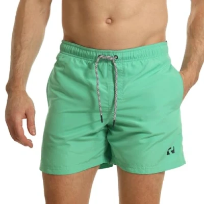 Abbildung von RIPT Herren Essentials Quick Dry UV 50 Sonnenschutz Badeshorts Badehose, Aqua, 2XL