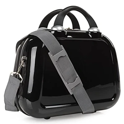 Abbildung von ITACA Kosmetikkoffer Hartschale Groß, Beautycase Damen, Trolley &amp; Handgepäck Koffer: Beauty Case Hartschale, Kosmetik Koffer, Kosmetiktasche Groß Ideal für Reisen!, Schwarz