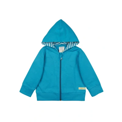 Abbildung von loud + proud Sweatjacke für Kinder, Größe: 98/104, Petrol