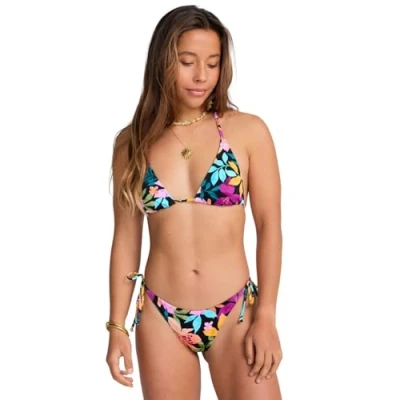 Abbildung von Billabong SOL Searcher SIDE Bikinihose, Damen, Größe: Large, Pink blue yellow