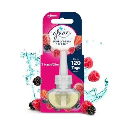 Abbildung von Glade (Brise) Electric Scented Oil Nachfüller, elektrischer Raumduft mit Duftöl, Bubbly Berry Splash, 1er Pack (1 x 20 ml)