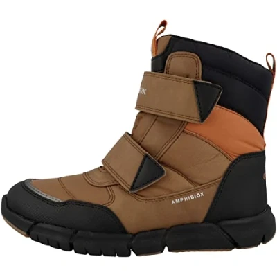 Abbildung von Geox Jungen J Flexyper dreng B Abx Stiefeletten,Brown Schwarz,31 EU