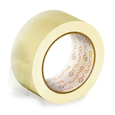 Abbildung von OFITURIA Transparentes Packband zum Verpacken von Kartons für Versand und Umzug. Siegel sichere widerstandsfähige Verpackungen (48 cms x 120 mts Transparente, 1 Rollo)