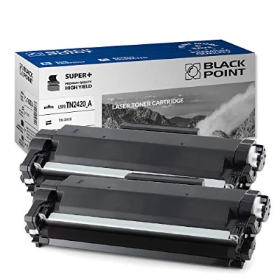 Abbildung von BLACK POINT Premium Toner 2 St. Kompatibel zu TN2420 TN 2420 2410 TN2410 Schwarz für Brother HL L2350DW MFC L2710Dw L2375DW L2310D L2370DN DCPL2530DW DCPL2510D L2550DN L2750D