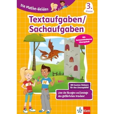 Abbildung von Klett Die Mathe Helden Textaufgaben 3. Klasse: Mathematik in der Grundschule mit Stickern
