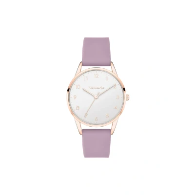 Abbildung von Tamaris Damen Analog Quarz Uhr mit Silikon Armband TT 0120 PQ