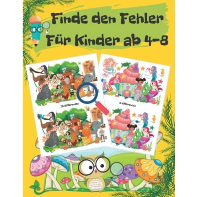 Abbildung von Finde den Fehler für Kinder ab 4 8: Fehlersuche Fehlen Suchen Buch, Wimmelbuch Unterschiede, Weihnachsgeschenkideen Weihnachts