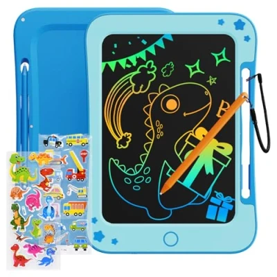 Abbildung von TEKFUN LCD Schreibtafel Kinder Spielzeug ab 3 4 5 6 7 Jahre alt Junge Mädchen, 8,5 Zoll Zaubertafel Maltafel für Geburtstag Weihnachten Geschenk 3+ alte Jungen Mädchen (Blau)