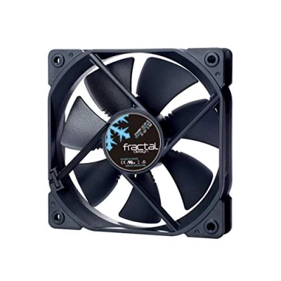 Abbildung von Fractal Design Dynamic X2 GP 12 Computer Fan Silent High Airflow 120x120x25 mm 1200RPM FDB Bearings Trip Wire Aerodynamically shaped struts 12v Black Edition (Single)