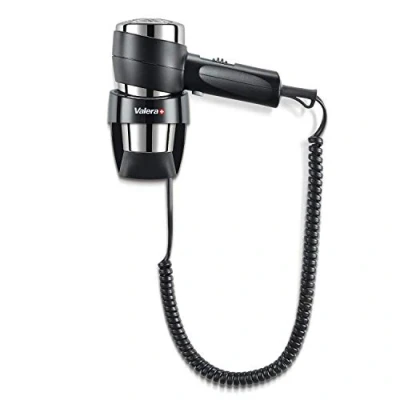 Abbildung von Valera, Action Super Plus 1600, Haartrockner mit Wandhalterung für die Hotellerie, kompakt, Temperatur und Luftstrom einstellbar, Abkühlstufe Ein/Aus Sicherheitsschalter, 1600 W, schwarz