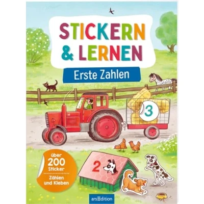 Abbildung von Stickern &amp; Lernen Erste Zahlen: Über 200 Sticker Zählen und Kleben Pädagogisch wertvoller Stickerspaß ab 5 Jahren