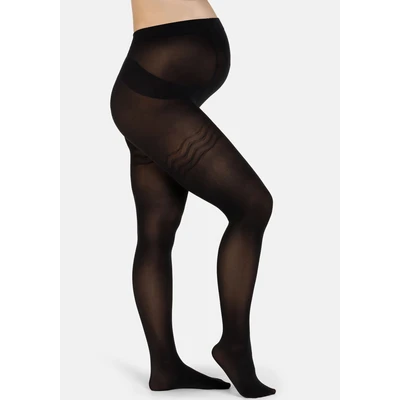 Abbildung von camano Women Premium 3D Maternity Leggings Strümpfe, Damen, Größe: 48/50, Black
