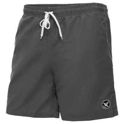 Abbildung von Ladeheid Badehose Herren, Bequeme Lange Badeshorts mit Breitem Gummibund, Kordelzug und Taschen, Schwimmhose Boardshorts LA40 129 (Graphit, S)