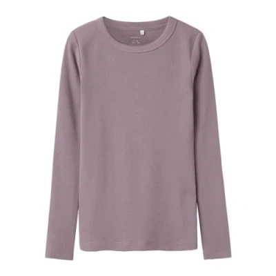 Abbildung von Name it kids Mädchen Nkfnakal Ls Noos Top, Elderberry, 134 140 EU