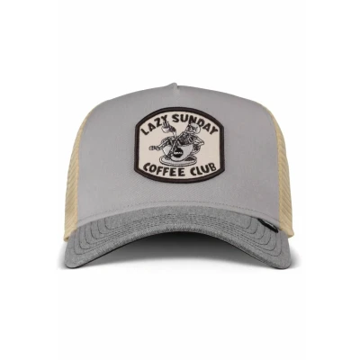 Abbildung von Djinn&#039;s Trucker HFT Coffee CLUB Cap, Größe: One Size, grey heather