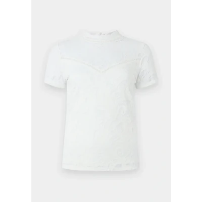 Abbildung von VILA CLOTHES Damen VISTASIA S/S LACE TOP NOOS Top,, per pack Weiß (Cloud Dancer Cloud Dancer), 36 (Herstellergröße: S)