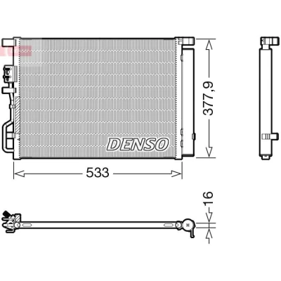 Abbildung von DENSO DCN41018 Klimakondensator mit Trockner R 134a