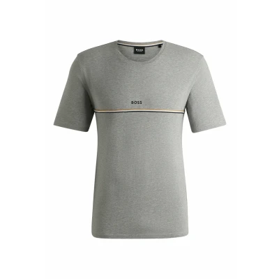 Abbildung von BOSS Unique Nachtwäsche Shirt, Herren, Größe: Large, Grey three