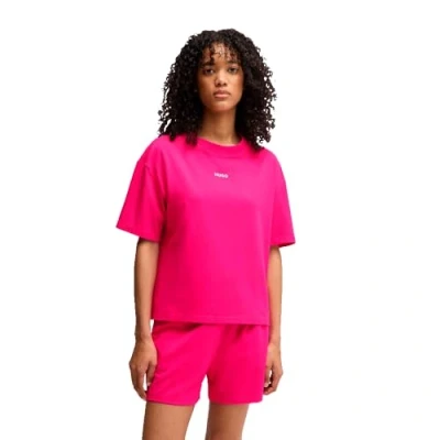 Abbildung von HUGO Shuffle Nachtwäsche Shirt, Damen, Größe: Small, Pink fifteen