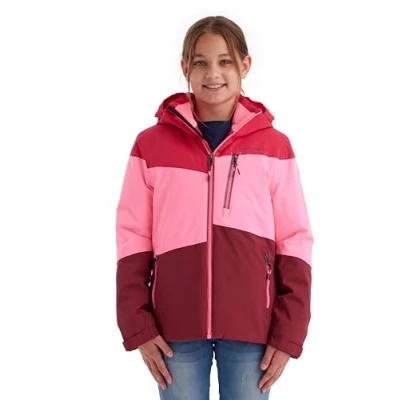 Abbildung von killtec Mädchen Funktionsjacke mit Kapuze und Schneefang/Outdoorjacke ist wasserdicht KOW 170 GRLS JCKT, pink, 128, 40927 000