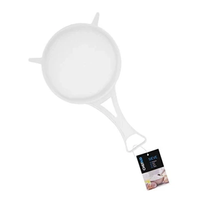 Abbildung von Chef Aid Kunststoff Sieb, Nylon Netz, 12 cm, weiß