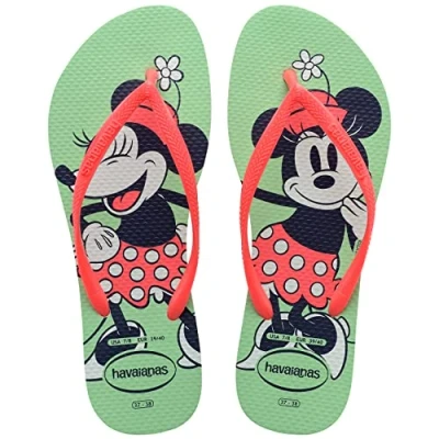 Abbildung von Havaianas Damen Slim Disney Flipflop,Grüner Garten,33/34 EU