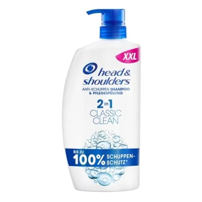 Abbildung von Head &amp; Shoulders Anti Schuppen Shampoo 2in1 Classic Clean 2in1, 800ml Pumpspender. Bis zu 100% Schuppenschutz Klinisch Getestet. Für jeden Haar und Kopfhauttyp. Tägliche Anwendung. Reines Gefühl