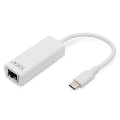 Abbildung von DIGITUS USB 3.0 Typ C Gigabit Ethernet Adapter, 10/100/1000 Mbps, MacBook Kompatibel, Chipset: RTL8153