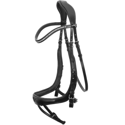 Abbildung von Schockemöhle Trense Premium Equitus Beta Schwarz/Silber WB