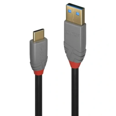 Abbildung von LINDY USB 3.1 Typ A an C Kabel 5A PD Anthra Line 1.5m