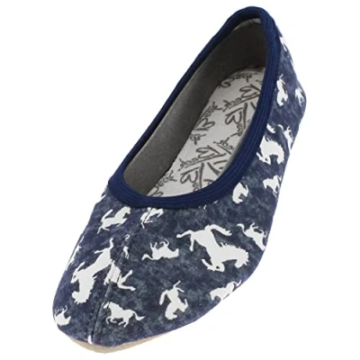 Abbildung von Beck Gymnastik Horses Klassischer Ballerina für Kinder, Größe: 30, Laser denim Schuhe