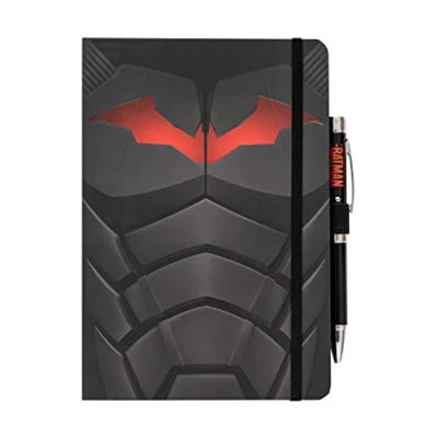 Abbildung von Grupo Erik Premium Notizbuch mit Stift Batman A5 Dotted Klein Reisetagebuch zum selberschreiben Bullet Journal A5Tagebuch Mädchen und Jungen