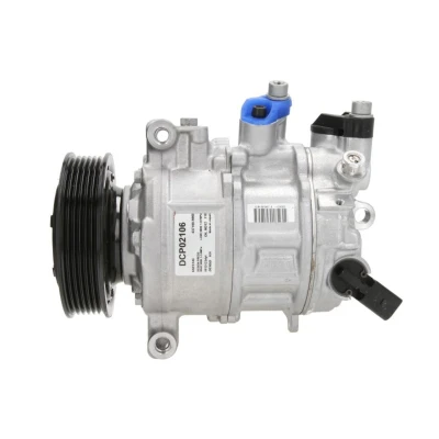 Abbildung von DENSO DCP02106 Kompressor 6SES14C PAG 46 YF R 134a, 1234yf AUDI: A4 B9 Allroad, A6 C7 Avant, Saloon