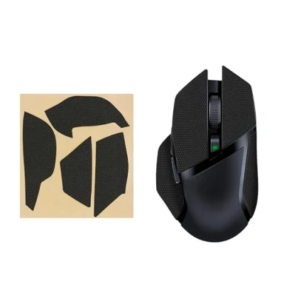 Abbildung von kwmobile Gaming Maus Grip Tape kompatibel mit Razer Basilisk X Hyper Speed Rutschfestes Griffband für PC Schwarz