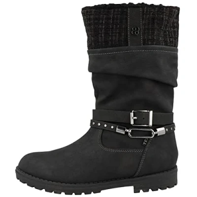 Abbildung von s.Oliver Jungs Sneaker hoch mit Klettverschluss Gefüttert Schwarz (Black), 31