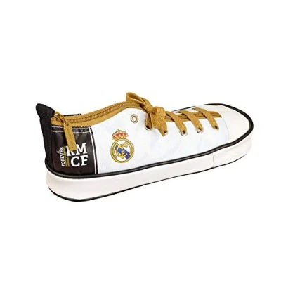Abbildung von Umhängetasche mit Außentasche von Real Madrid 1. Team 20/21, Weiß/Schwarz, 240x85x80 mm, Schuhetui