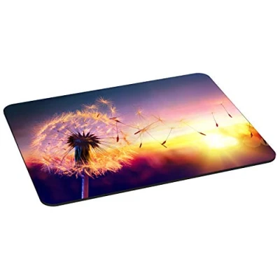 Abbildung von PEDEA Gaming und Office Mauspad 350 x 280 mm mit vernähten Rändern rutschfester Unterseite, dandelion